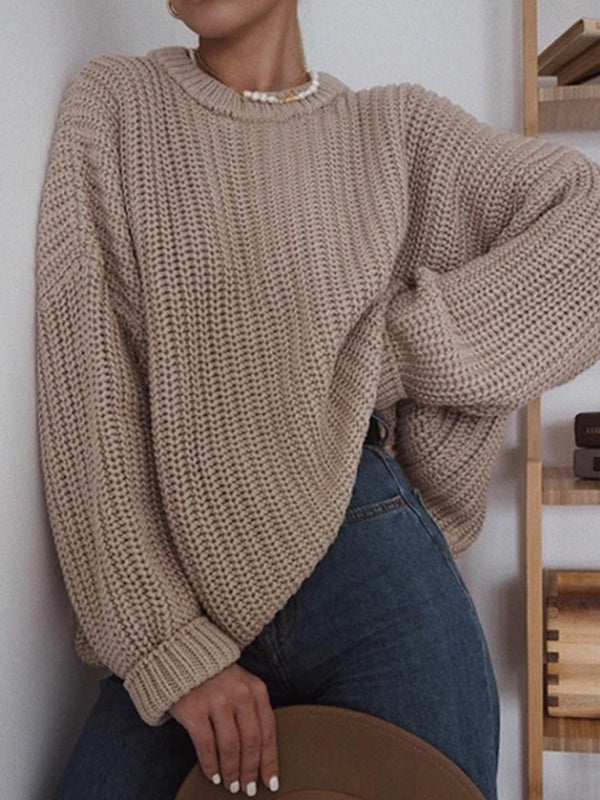 Women’s Loose Fit Scoop Neck Knit Jumper