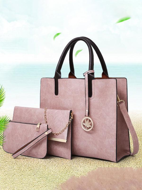 Women's 3 Piece PU Leather Bag Set