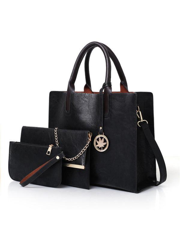 Women's 3 Piece PU Leather Bag Set