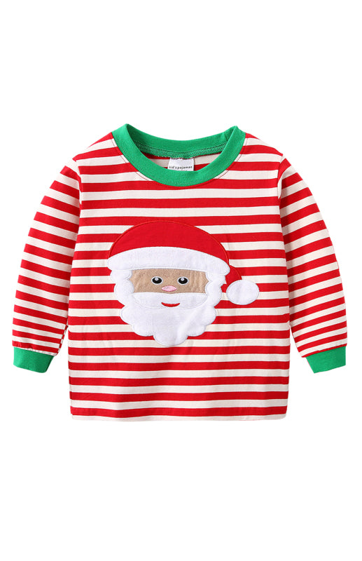 Children's Traditional Striped Christmas Pyjamas