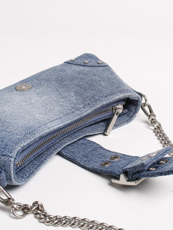 Denim discount side bag