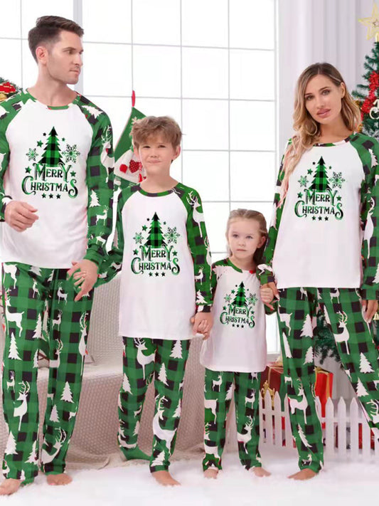Christmas Tree Design Matching Family Pyjamas