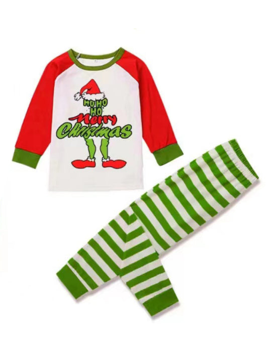 Grinch Inspired Family Matching Christmas Pyjamas For Children