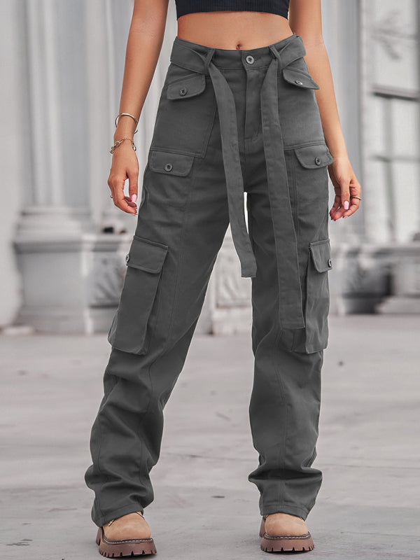 Green cargo trousers womens hotsell