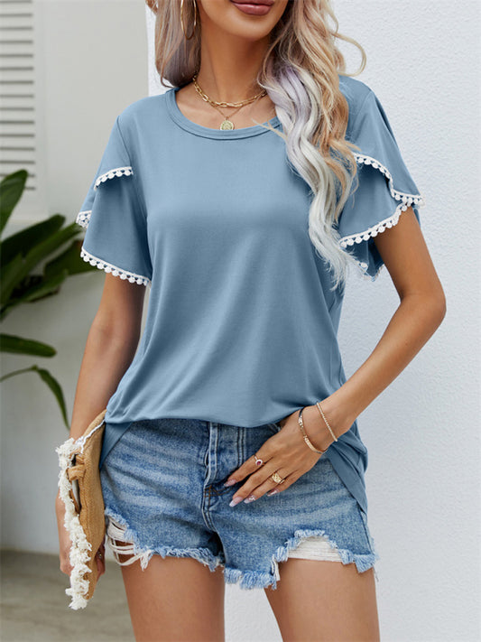 Women's Tulip Sleeve Loose Fit T-Shirt