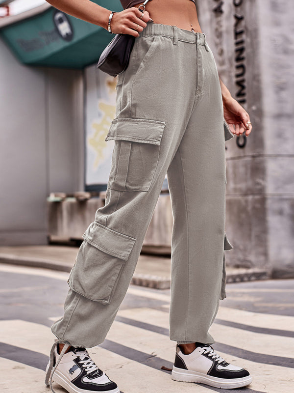 ASOS DESIGN Petite oversized cargo pants in gray | ASOS