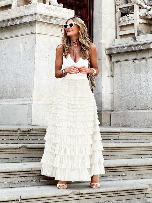 Swing skirt white sales