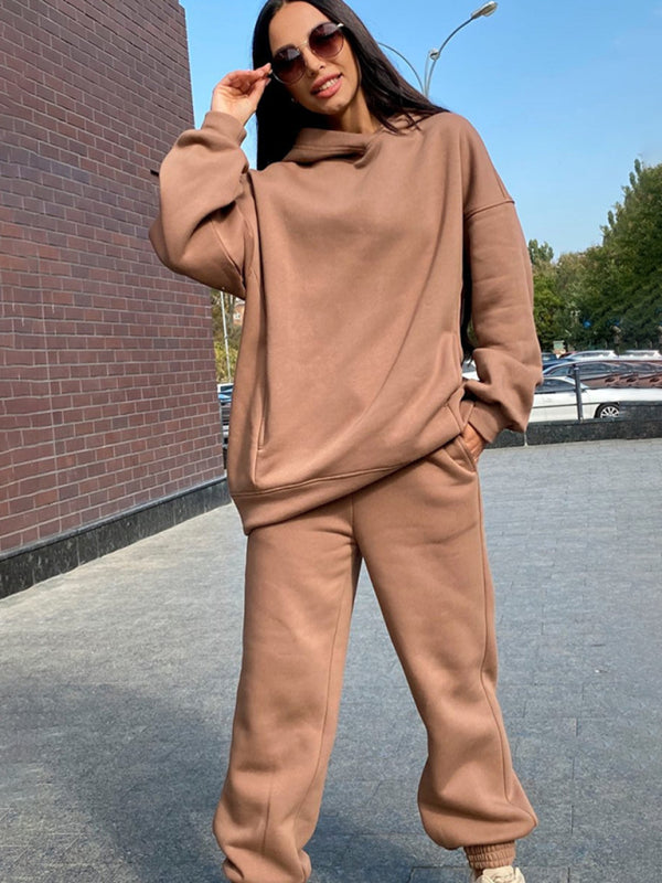 Women's Matching Overhead Hoodie And Jogging Bottoms