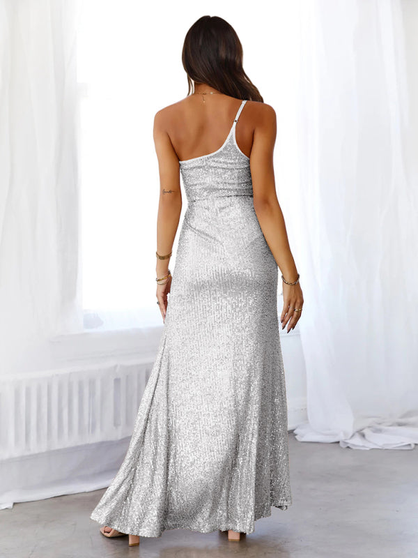 Women's Silver Sequin Dress