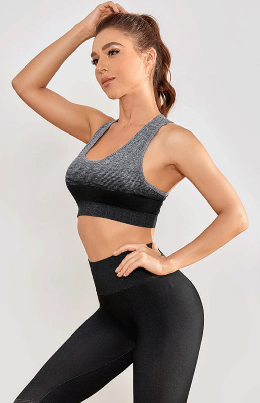 Women's Seamless Activewear Crop Vest And Leggings Gym Set – Lotus