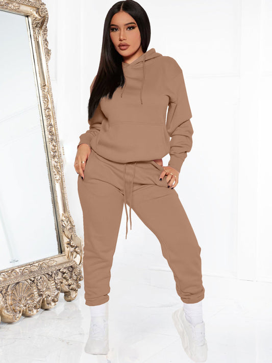 Women’s Drawstring Hoodie And Matching Joggers