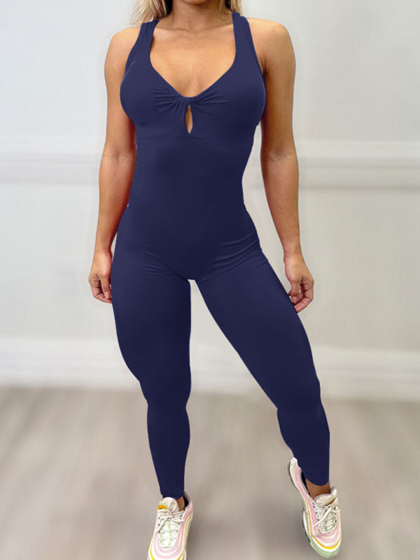 Women's Activewear Sexy Backless Fitness Jumpsuit
